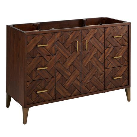 48" Patzi Vanity with Rectangular Undermount Sink - Chocolate Bark Brown