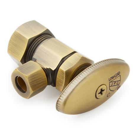 Angle Stop with Oval Handle - 5/8" X 3/8"