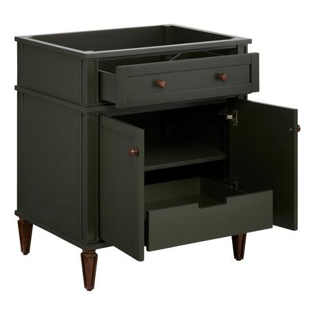 30" Elmdale Vanity with Undermount Sink - Dark Olive Green