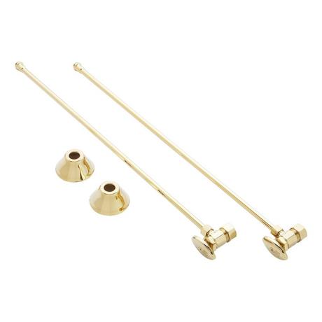 Bathroom Supply Kit with 5/8" OD X 3/8" OD Angle Stop