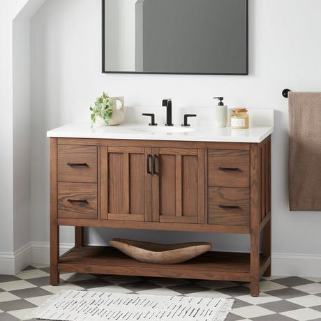 48" Ansbury Console Vanity with Undermount Sink - Homestead Oak
