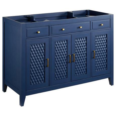 48" Thorton Mahogany Vanity for Rectangular Undermount Sink - Bright Navy Blue