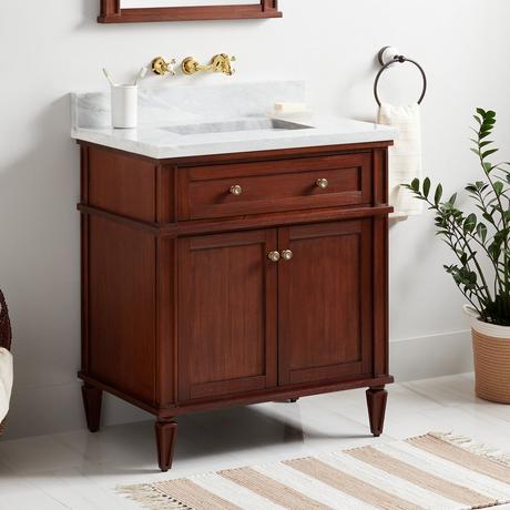 30" Elmdale Vanity for Rectangular Undermount Sink - Antique Brown