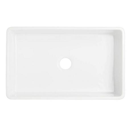33" Brelsford Fireclay Farmhouse Sink - Gray Medallion Motif
