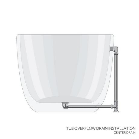 72" Paige Copper Double-Slipper Tub - Nickel Interior